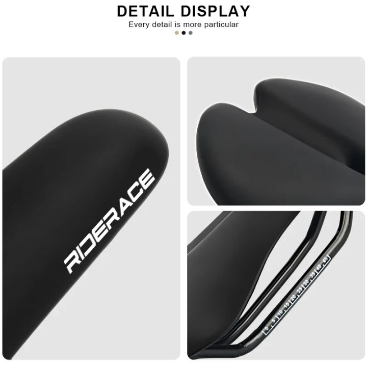 RIDERACE%20Bicycle%20Saddle%20Hollow%20Cycling%20Seat%20For%20Men%20Women%20Soft%20PU%20Leather%20Comfortable%20Shock%20Absorbing%20MTB%20Road%20Bike%20Cushion%20-%20Image%204