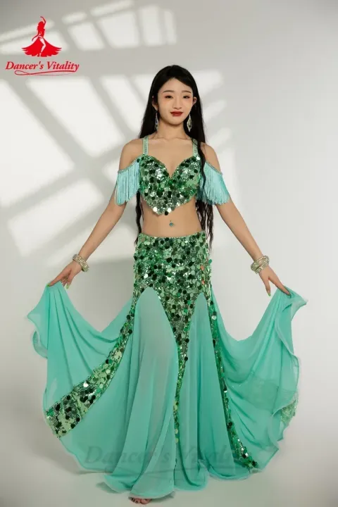 Belly%20Dancing%20Performance%20Suit%20for%20Women%20Big%20Sequins%20Bra%20Top+Long%20Skirt%202pcs%20Oriental%20Dance%20Professional%20Competition%20Clothing%20-%20Image%206