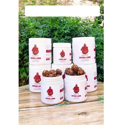 Hajuraamako Sutkeri Laddu(Dry Fruits Laddu) – Immunity Booster Laddu for New Moms & the Whole Family | Traditional Postpartum Nutrition - 600 gm