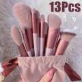 Makeup Brushes 13 PCS Set Eye Shadow Foundation Women Cosmetic Brush Eyeshadow Blush Beauty Soft Make Up Tools Bag. 