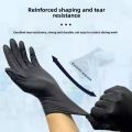 Disposable Nitrile Waterproof Gloves Dish Washing Kitchen Household Gloves Dog Wash Cleaning Glove for Food Working Latex Gloves.