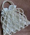 Handmade Pearl Beaded Bag – Elegant Design, Artisanal Craftsmanship, Women's Fashion Accessory. 