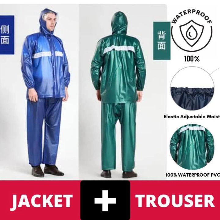RAIN%20COAT%20SUIT%20PVC%20RUBBER%20COATED%20ORIGINAL%20KOREAN%20(%20912%20)%20GREEN%20/%20BLUE%20COLOUR%20WATERPROOF%20RAINSUIT%20(MEN&WOMEN)%20/%20RAIN%20COAT%20/%20RAINCAOT%20FOR%20MEN%20-%20Image%202