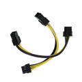 2PCS 6 Pin Feamle To 8 Pin Male PCI Express Power Converter Cable CPU Video Graphics Card 6Pin To 8Pin PCIE Power Cable. 