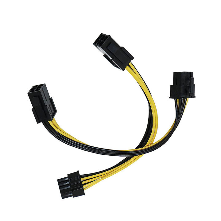 2PCS%206%20Pin%20Feamle%20To%208%20Pin%20Male%20PCI%20Express%20Power%20Converter%20Cable%20CPU%20Video%20Graphics%20Card%206Pin%20To%208Pin%20PCIE%20Power%20Cable%20-%20Image%203