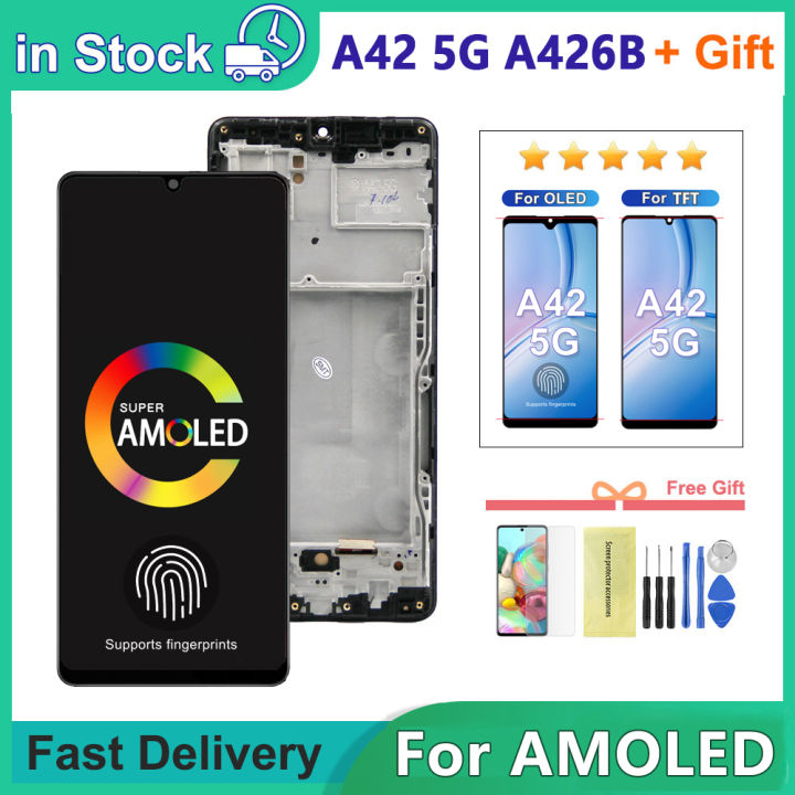 For AMOLED For Samsung A42 Lcd A426B A426U Display Touch Screen ...