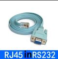 9-Pin DB9 Serial RS232 Port to RJ45 Cat5 Ethernet LAN Rollover Console Cable Switch Line,Blue. 