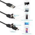 Endoscope Camera 8MM 5M 1080P Hd Waterproof LED USB Cable Inspection Borescope Flexible Android Video. 