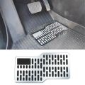 1PC Car Stainless Steel Foot Rest Pedal Board Floor Carpet Mat Anti-Slip Z Shape Heel Pad Truck Suv Car Interior Accessories.
