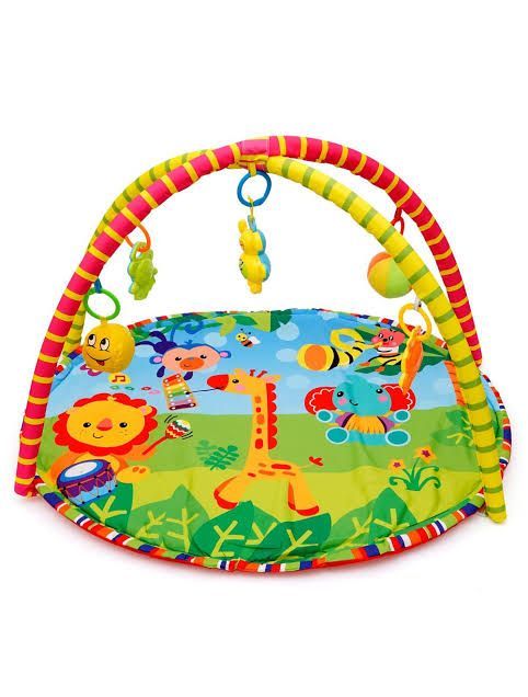 New Born Baby Play Gym With Hanging Rattles Born Baby Indoor Game Colorful Rattles Bqby Play Gym Matt