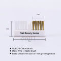 1pc Electric Nail Grinding Head Cleaning Brush Portable Manicure Drills Bits Cleanser Dual Copper Wire Brush Clean Tool Supplies. 