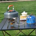 0.8L/1.1L/1.2L/1.6L/2L/2.5L Aluminum alloy Portable Outdoor Camping Coffee and Tea Kettle for Hiking Fishing Picnic and Cooking.
