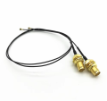 2x6DBi Dual Band 2.4GHz 5GHz WiFi Antenna External RP-SMA MHF4 Extension Cable Set for M.2 Wifi Card AX200 AX210 BE200. 