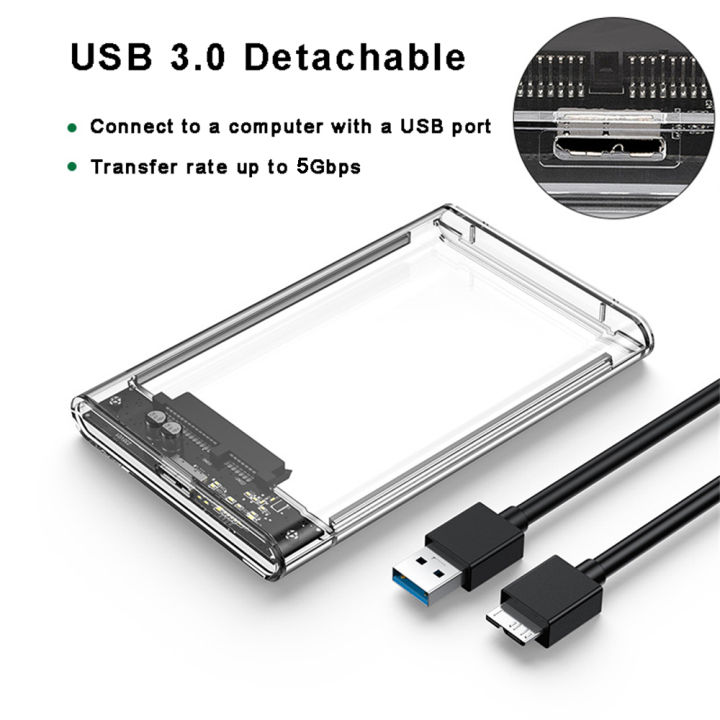 USB%203.0%20HDD%20Enclosure%202.5inch%20SATA%20SSD%20Hard%20Drive%20Case%20with%205Gbps%20Transfer%20Speed%20Mobile%20External%20Housing%20Harddisk%20Boxs%20Cable%20-%20Image%203