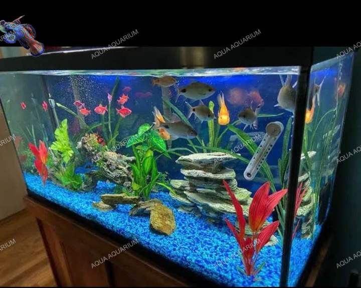 1 KG Blue Gravel Stones For Fish Tank Aquarium