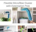 Flexible Fan Duster | Extendable Handle Ceiling Fan Cleaner | Microfiber Feather Duster for Home Cleaning. 
