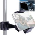 Cell Phone Holder for Microphone Stand 360° Swivel Adjustable Smartphone Clamp Mount in Car Back Seat Headrest Support Bracket.