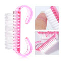 1/5/20Pcs Acrylic Nail Brush Pink Color Nail Art Manicure Pedicure Soft Remove Dust Plastic Cleaning Nail Brushes File Tools Set. 