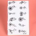 Chrysanthemum flowers, lasting 1-2 weeks waterproof, temporary tattoo stickers, semi-permanent fake tattoos for the arms. 