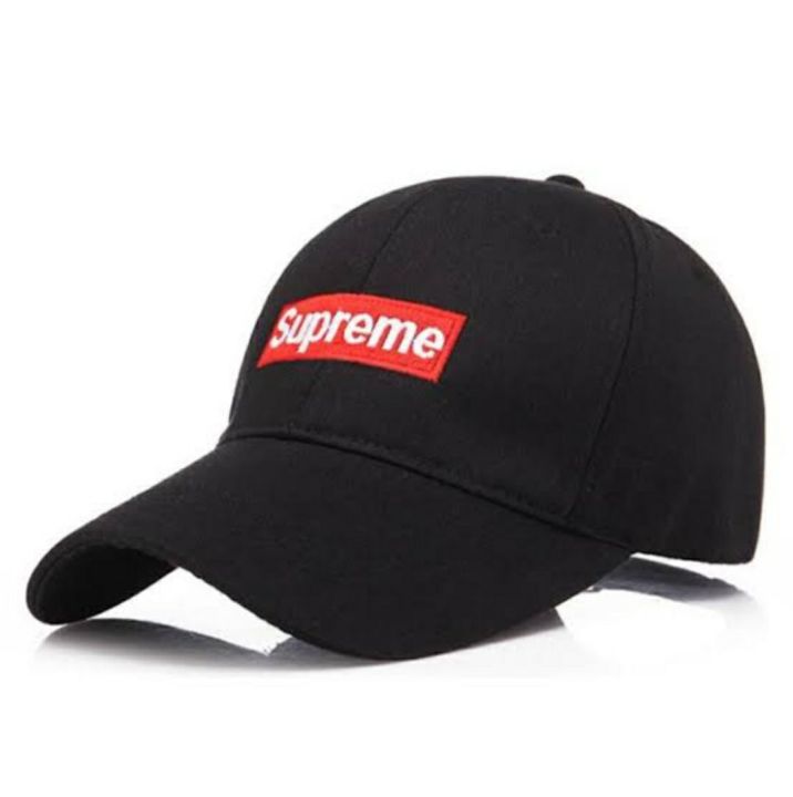 Black supreme hat best sale