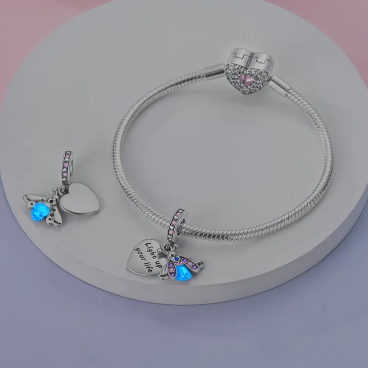 925%20Sterling%20Silver%20Cute%20Inspirational%20Charms%20Butterfly%20Bee%20Hamsa%20Beads%20Fit%20Original%20Bracelets%20Energy%20Jewelry%20%20For%20Woman%20-%20Image%204