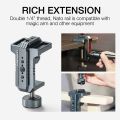 LEAPLIGHT Photography C Clamp Aluminum Table C-clamp with 1/4" NATO Desktop Camera Mount for Magic Arm Video Camera Light Stand.