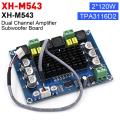 TPA3116 D2 DC 12V 24V 120W*2 Digital Audio High Power Amplifier Board Dual-channel Stereo High Power Subwoofer Board Kit XH-M543. 
