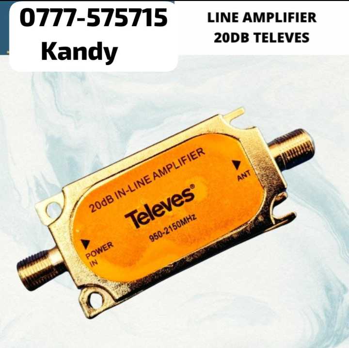 Satellite 20Db Gain Inline Amplifier 950-2150MHZ Signal Booster for Dish Network Antenna AMP Directv FTA RG6 Cables