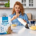 SYMKEN Sugar-free Soy Milk Powder 17.6 Oz (500g) | Vegan | High in Protein | Gluten free | Lactose free | Non-GMO | Plant-based | Non-Dairy | Added with Vitamins, Minerals, and Antioxidants. 