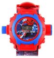 Unbranded Plastic Summer Watch for Boys - Spider Man Projector Flashlight Style - Red/Blue. 