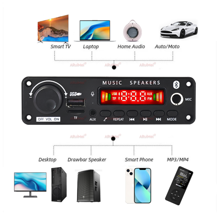 400W%20Amplifier%20Bluetooth%20MP3%20WMA%20APE%20Decoder%20Board%20DC8-26V%20%20Handsfree%20Car%20Audio%20Microphone%20USB%20TF%20FM%20Radio%20DIY%20Mp3%20Music%20Player%20-%20Image%206
