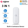 Haozee ZigBee Smart Pir Motion Sensor Detector With Temperature and Humidity Sensor Security Burglar Works With Home Assistant. 