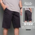 ⚡GW⚡9722 men's shorts three quarter Cotton solid color 21.5-22.5 inches size 30-38 Goodwin brand. 