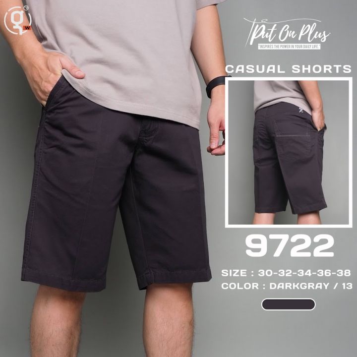%E2%9A%A1GW%E2%9A%A19722%20men's%20shorts%20three%20quarter%20Cotton%20solid%20color%2021.5-22.5%20inches%20size%2030-38%20Goodwin%20brand%20-%20Image%202