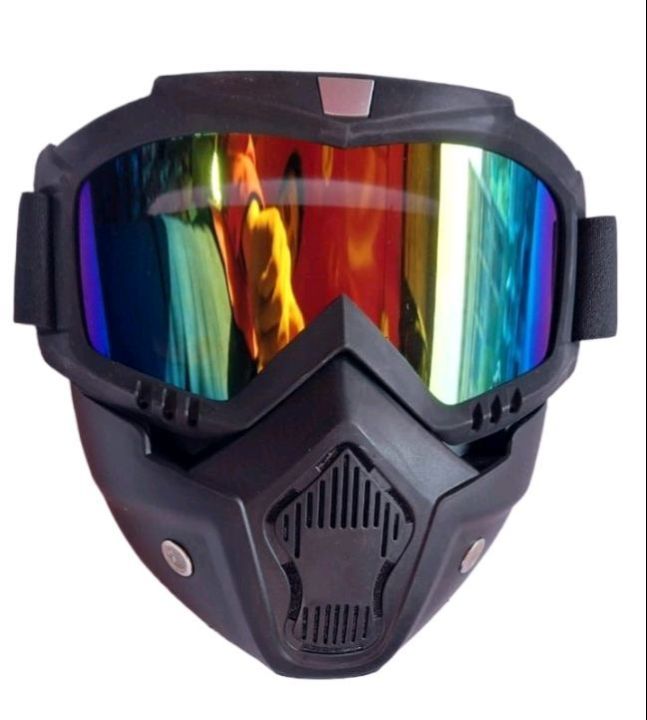Bike Face Mask Googles Eye Protection  Best  Long Drive water proof dust proof foldable Mask