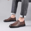 2025 PU Leather Men's Loafers Luxury Men Casual Shoes New Fashion Driving Shoes Breathable Slip on Men Moccasins Plus Size 39~44. 