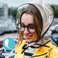 Clear Reusable Waterproof Rain Hat with Wide Brim for Women Lady Outdoor Travel Hiking Gardening Shopping Beach Wind Protection.