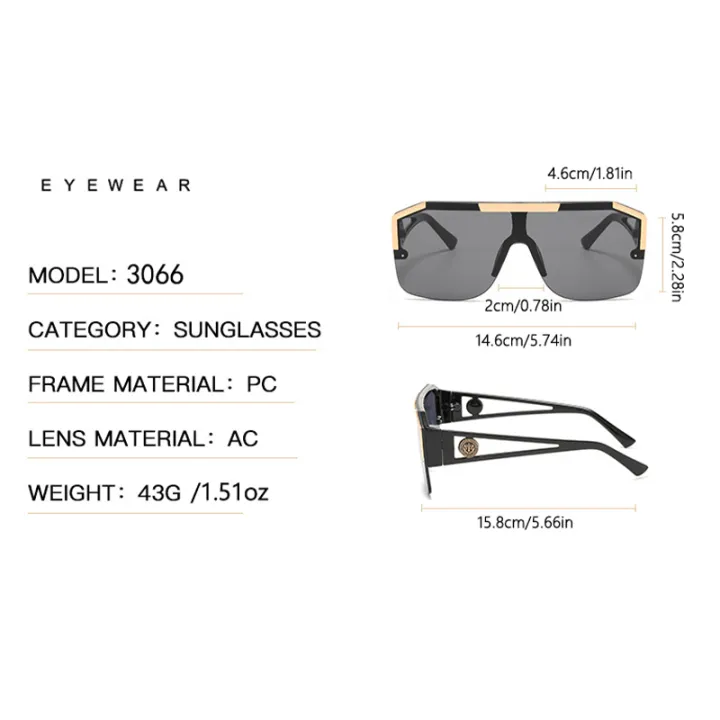 2PCS%20New%20Lion%20Head%20Integrated%20Sunglasses%20Trendy%20Large%20Frame%20Sunglasses%20Female%20Personalized%20Hollow%20Leg%20Sunglasses%206922%20-%20Image%206