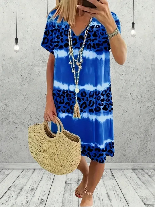 Plus%20Size%20%20Women's%201XL-8XL%20Fashion%20Casual%20Dress%20Short%20Sleeve%20Dress%20Tie%20Dye%20Leopard%20Short%20Sleeve%20V%20Neck%20Slight%20Stretch%20Dress%20-%20Image%206