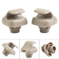 2Pcs Car Sun Visor Hook Clip Retainer For Honda For Civic Car Sun Visor Clip Gray Interior Hanger Hook Clip Bracket. 