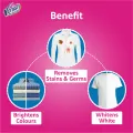 Vanish All in One Liquid Detergent Booster - 400 ml, Removes Stains, Whitens Whites and Brightens Colors. 