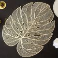 Fancy mats Table mats  PVC soft leather Golden and silver available Clean and wipe wet clothes. 