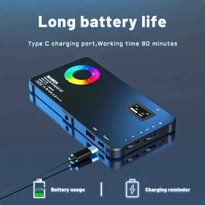 SL-C02%20Power%20Bank%20RGB%20MAMEN%20Photography%20LED%20color%20fill%20light%202500-9000K%20special%20effects%20-%20Image%203