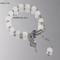 Fashion Design Star Chain Tassel Bracelet for Women Fantasy Blue Crystal Beads Elastic Rope Bracelet Best Friend Jewelry Gifts. 