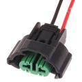 2Pcs H11 H8 Female Connector Adapter Wiring Harness Socket Car Wire Cable Plug for Foglight Head Light.