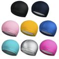2025 New Waterproof PU Fabric Protect Ears Solid Color Waterproof Adults/kids Swimming Caps Swim Pool Hat PU Fabric Protect Ears. 