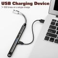Best Quality USB Rechargeable Electric Lighter, Candle Lighter USB Rechargeable Arc Windproof Flameless Lighter for Home Kitchen, Flexible Long Lighters with LED Indicator for Outdoor, Candle, Camping, Grill, BBQ. 