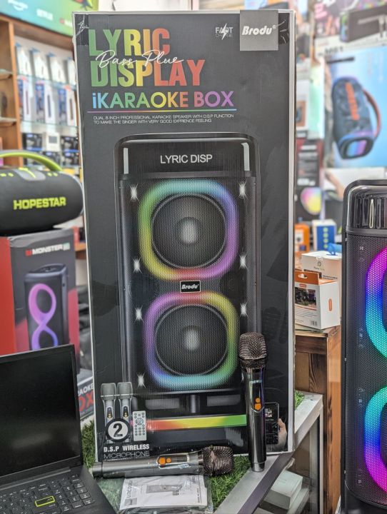 BRODU%20BTS%20-%202120%20NEW%20DUAL%208'%20IKARAOKE%20PARTY%20SPEAKERS%20WITH%20DUAL%20WIRELESS%20MIC%20AND%20REMOTE%20-%20Image%206