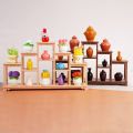 1Pcs Doll House Simulation Bogu Frame Model Miniature Living Room Storage Rack Display Cabinet Ornaments DIY Accessories.