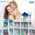 Beautiful Home Doll House Set with Rooms and Furniture Accessories Play Dream House for Girls. 